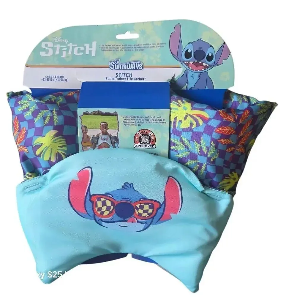 Disney Stitch kids life jacket vest 35-55 lbs new